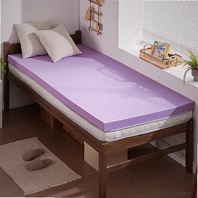 2 Inch Gel Memory Foam Mattress Topper Twin XL Ventilated Soft Bed Pad Dorm