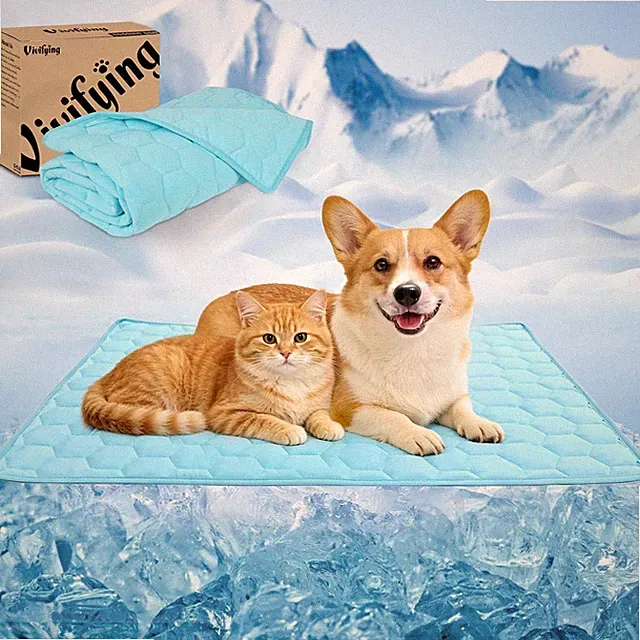 Best Vivifying Cooling Blanket for Dogs, Waterproof Reversible Dog Mat, Soft Pet