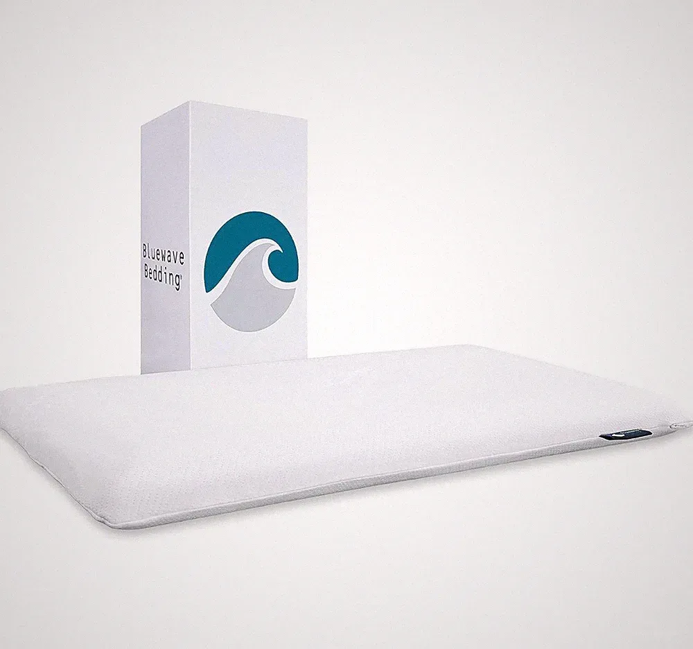 Bluewave Bedding Hyper Slim Gel Memory Foam Pillow (2.25-Inches Height, King Sz)