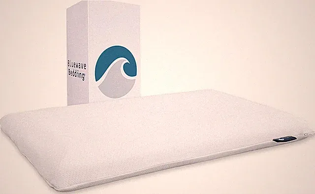 Bluewave Bedding Super Slim Gel Memory Foam Pillow for Stomach and Back Slee...