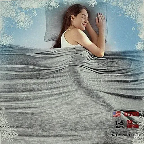 Cooling Blanket King Size (90"x108"), Double Sided King-108"x 90" Light Grey
