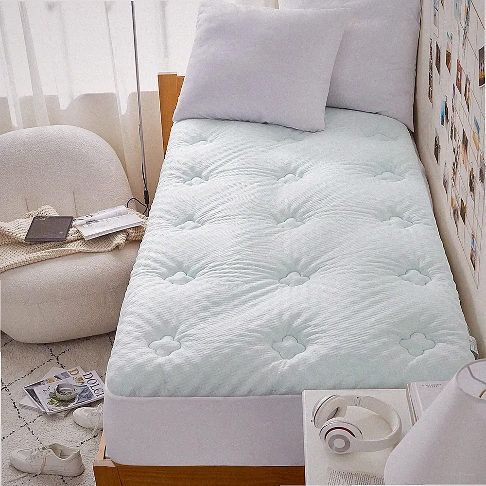 Hansleep Memory Foam Twin Size Mattress Topper, Gel Twin Mattress Pad with De...